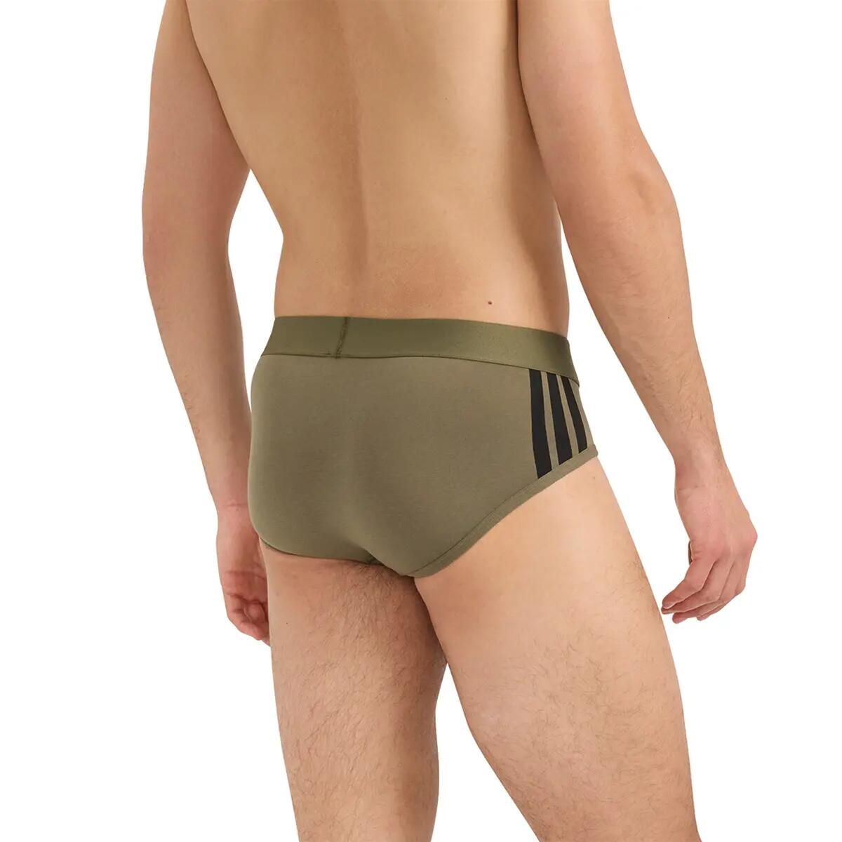 Lot de 2 slips homme Active Flex Cotton 3 Stripes Sport 5/6