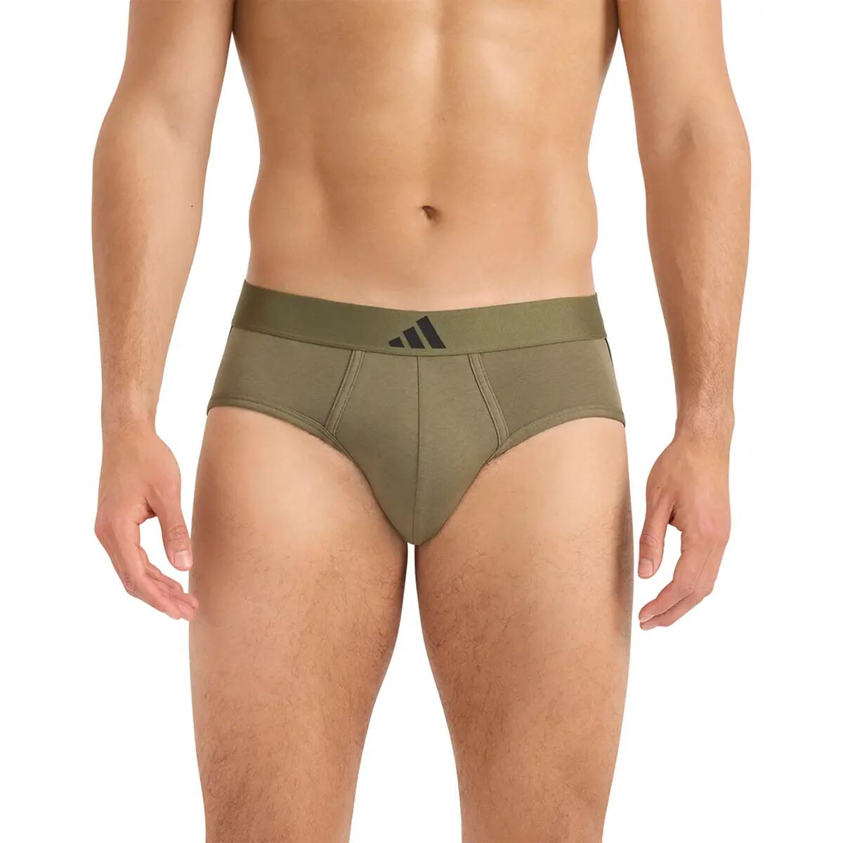 Lot de 2 slips homme Active Flex Cotton 3 Stripes Sport 3/6