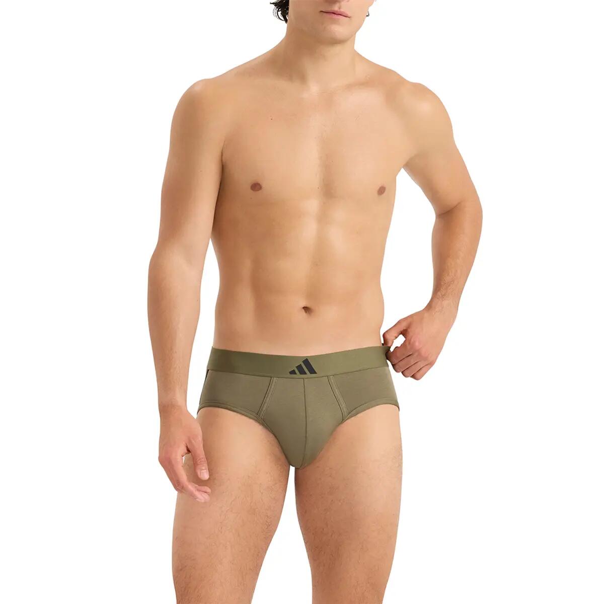 Lot de 2 slips homme Active Flex Cotton 3 Stripes Sport 2/6