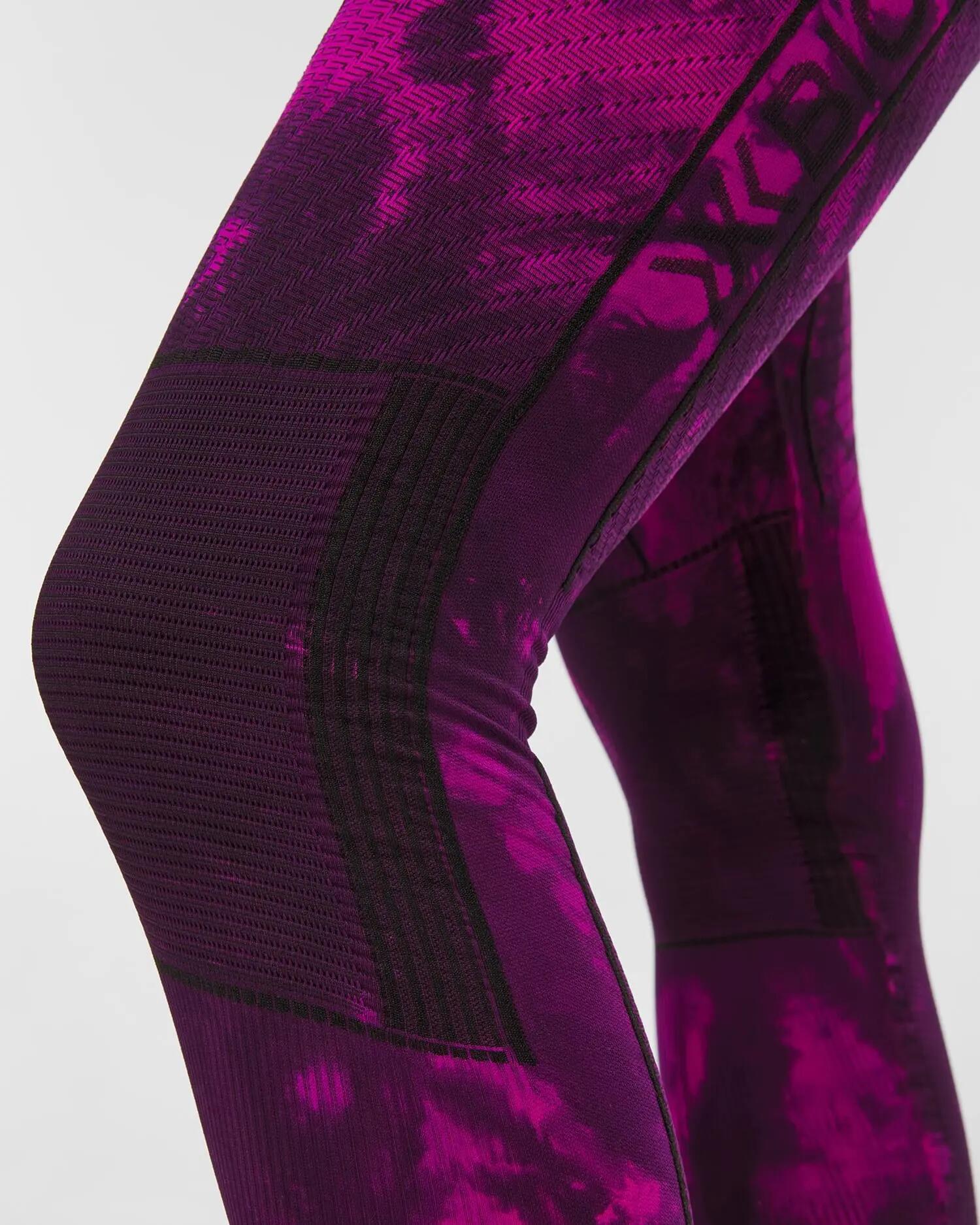 Kalesony unisex X-Bionic Energy Accumulator Wild Pants Tiedye Black/Fluo Pink 7/7