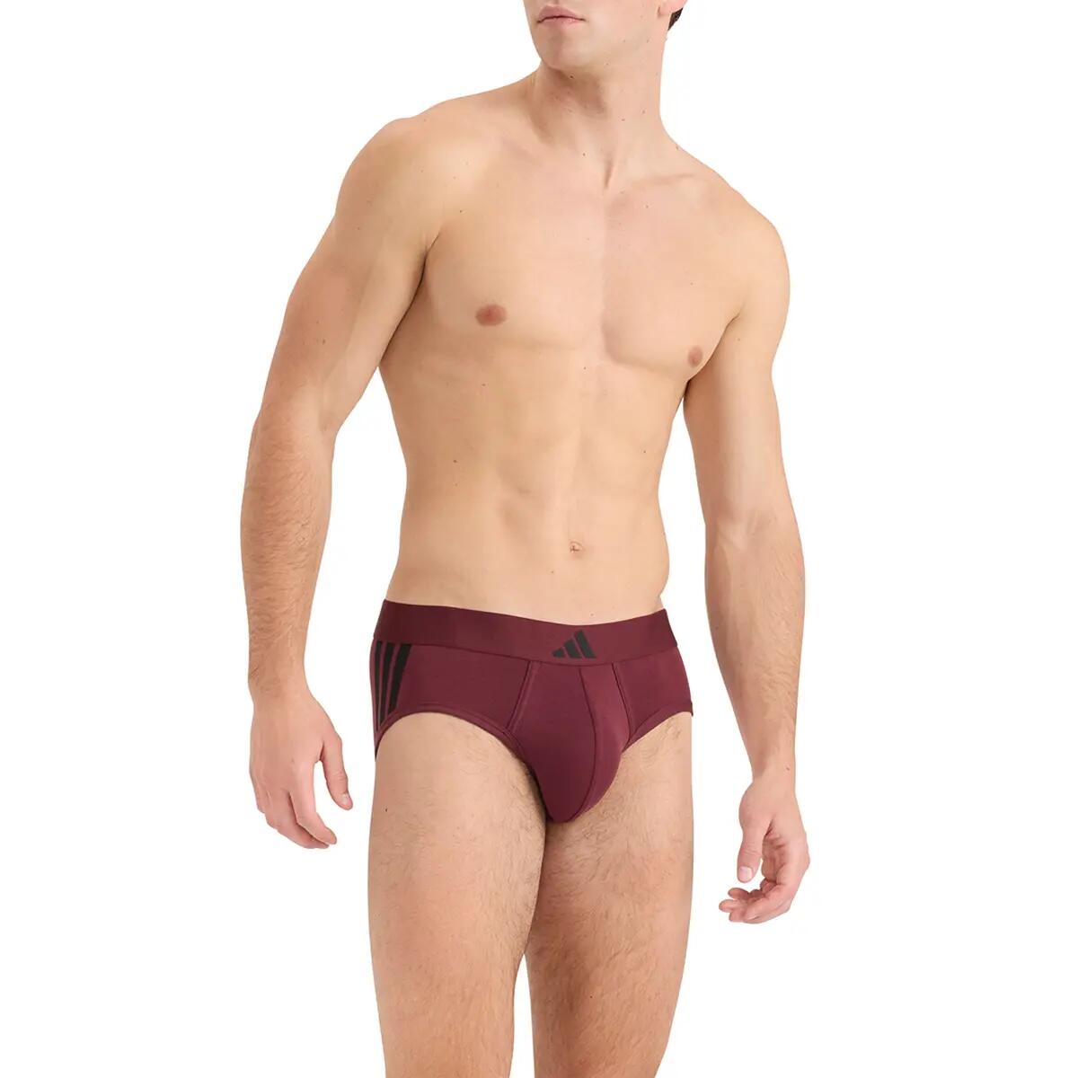 Lot de 2 slips homme Active Flex Cotton 3 Stripes Sport 3/6