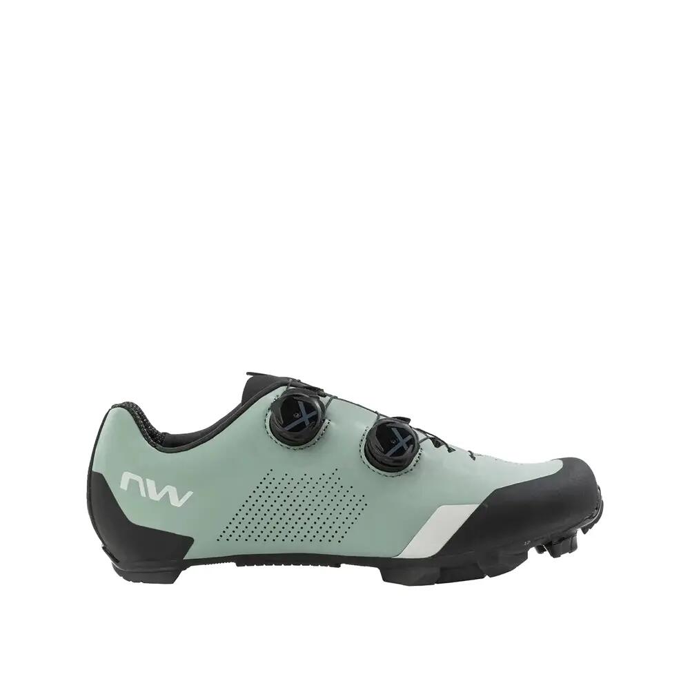 Northwave Green Gravel Bike Shoes with SLW3 Closure System