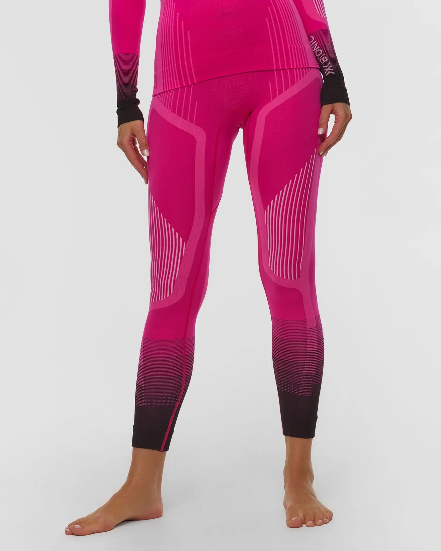 Kalesony damskie X-Bionic Invent Graphics Pants Fluo Pink/White P400 2/5
