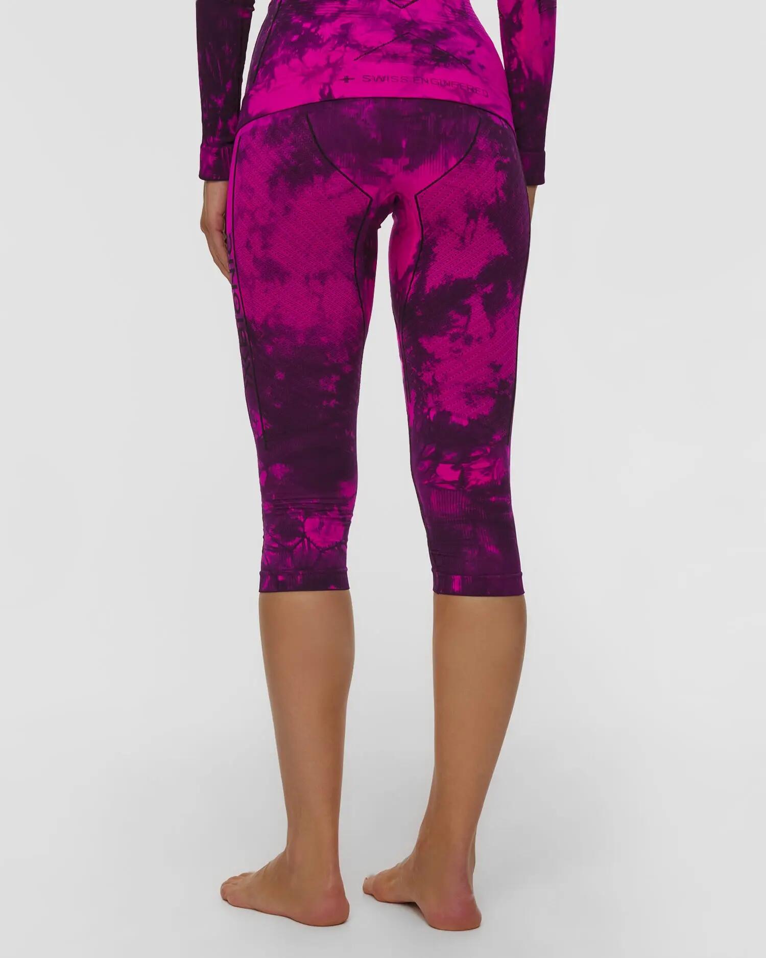 Kalesony 3/4 unisex X-Bionic Energy Accumulator Wild Pants Tiedye Fluo Pink 4/7