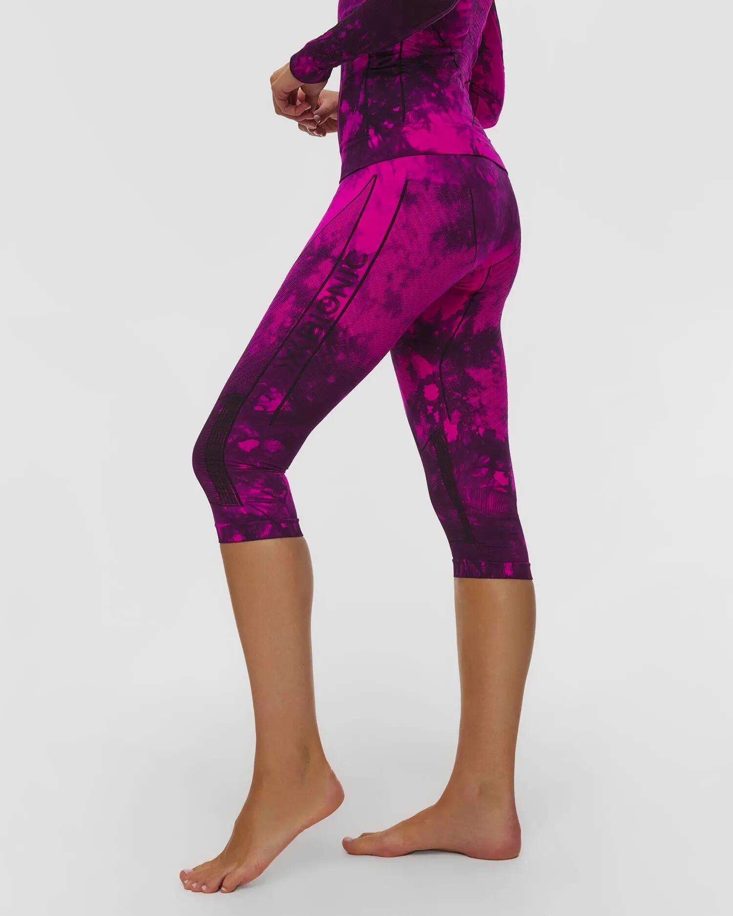 Kalesony 3/4 unisex X-Bionic Energy Accumulator Wild Pants Tiedye Fluo Pink 3/7