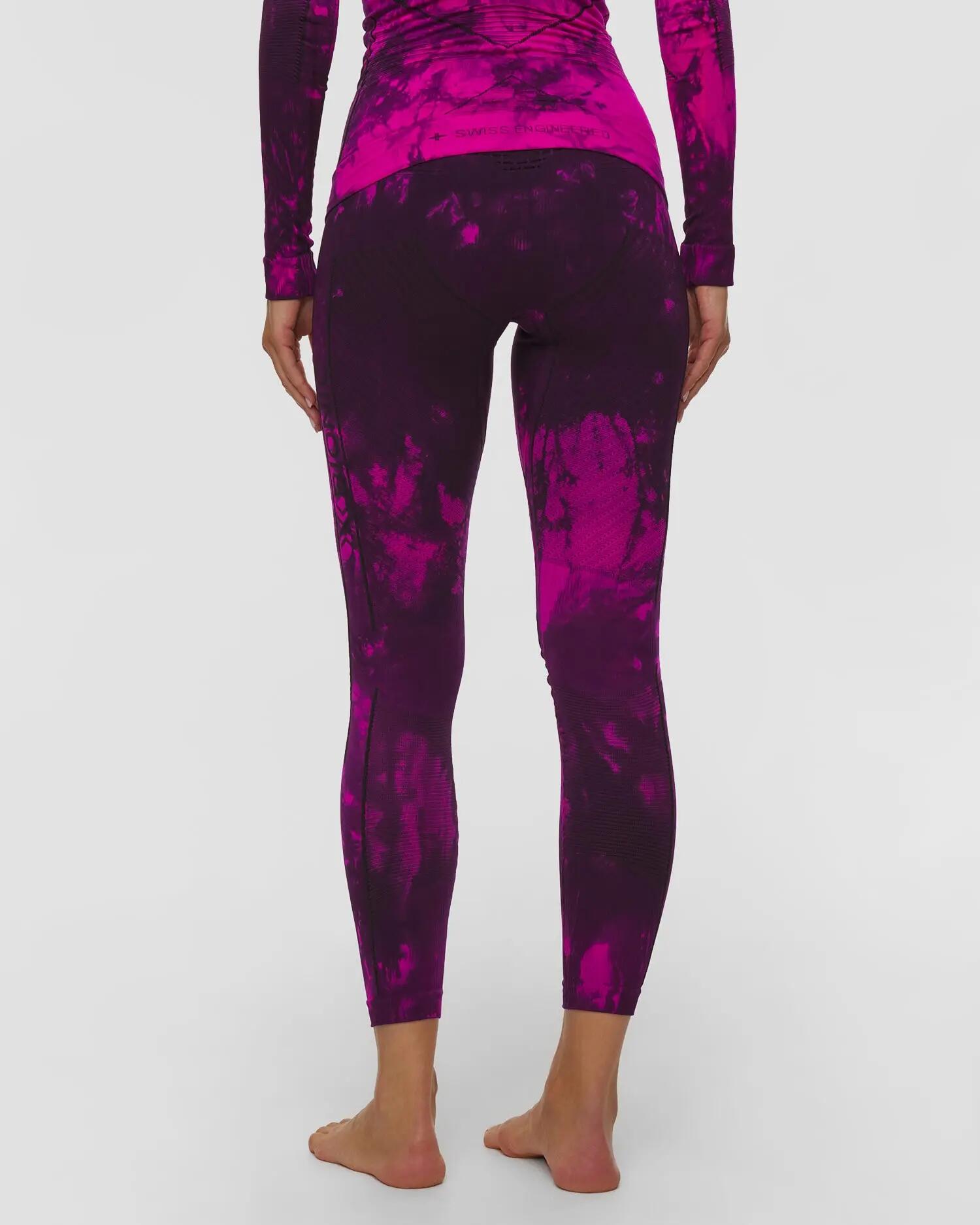 Kalesony unisex X-Bionic Energy Accumulator Wild Pants Tiedye Black/Fluo Pink 4/7