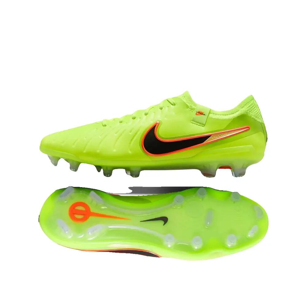 Voetbalschoenen Nike Tiempo Legend 10 Elite FG Zwart/Volt 1/1