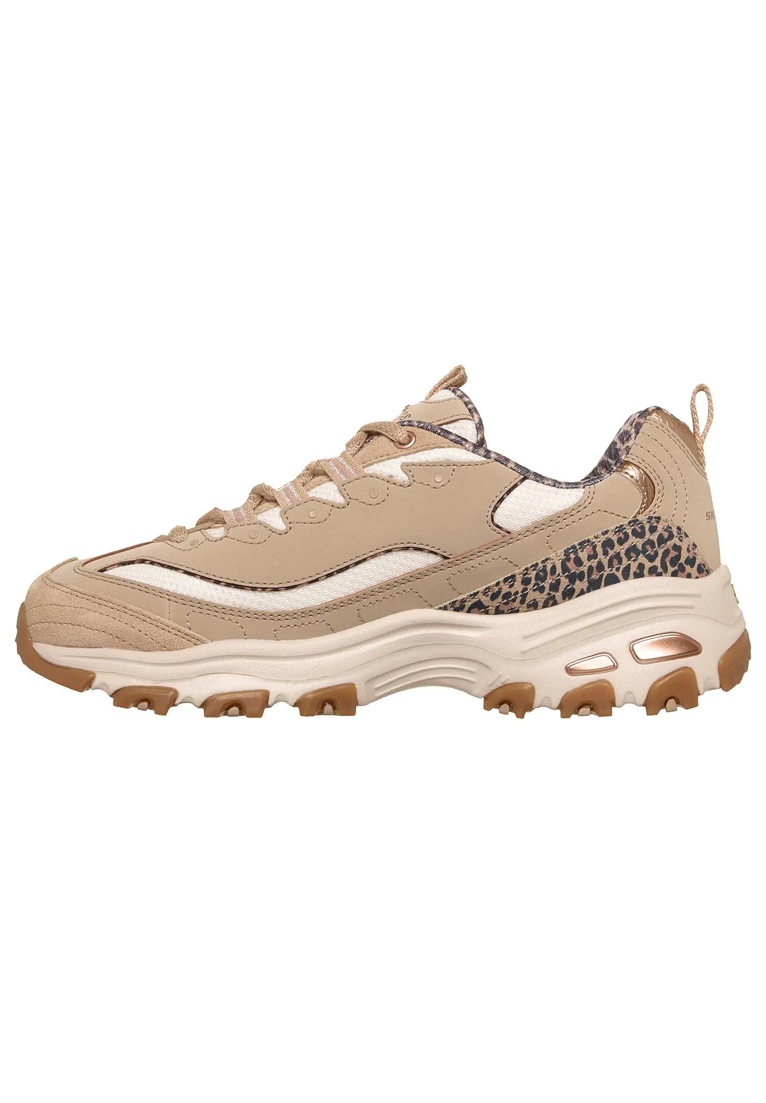 Skechers Damen D Lites Wild Charm Sneaker Taupe 5/5
