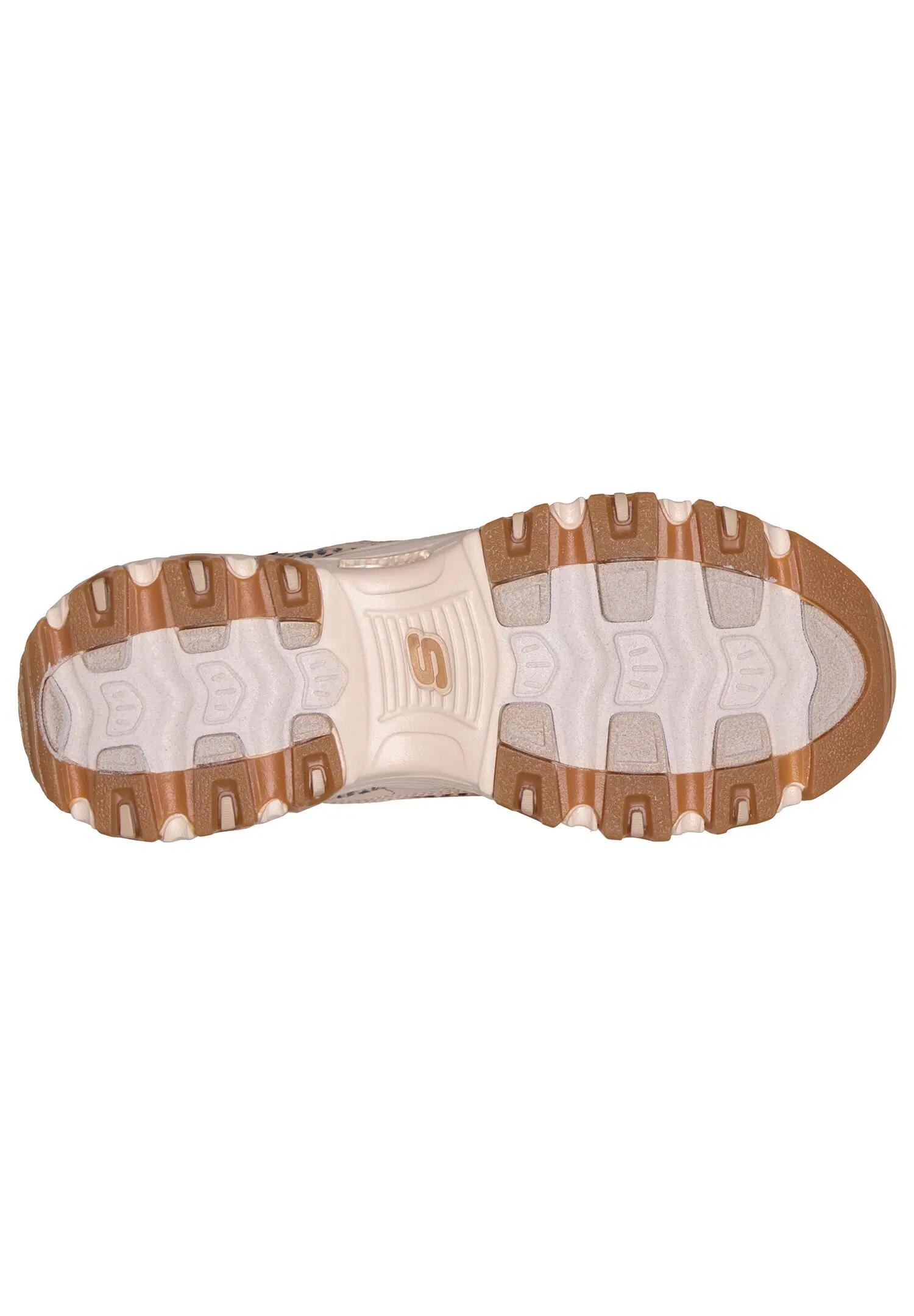 Skechers Damen D Lites Wild Charm Sneaker Taupe 3/5