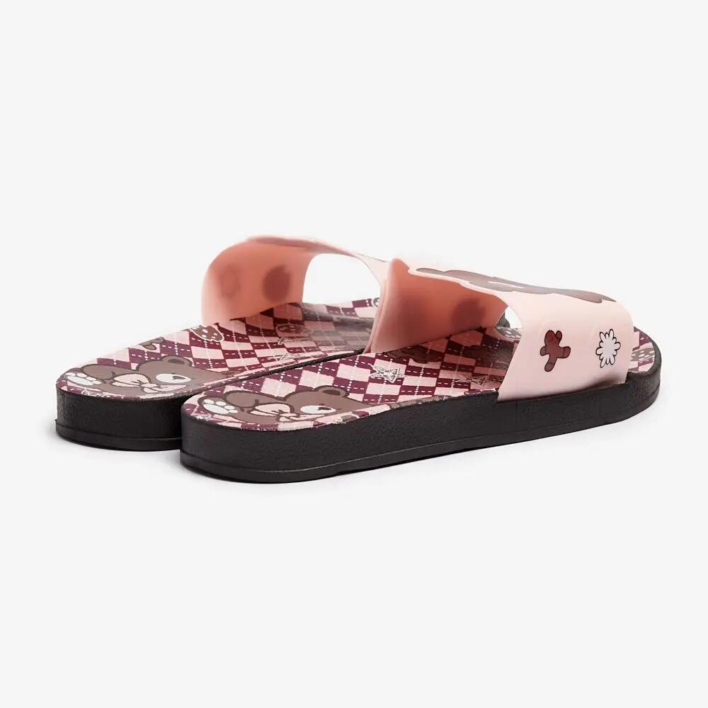 Chinelo esportivo feminino Superga com estampa de ursinho de pelúcia para piscin 4/4
