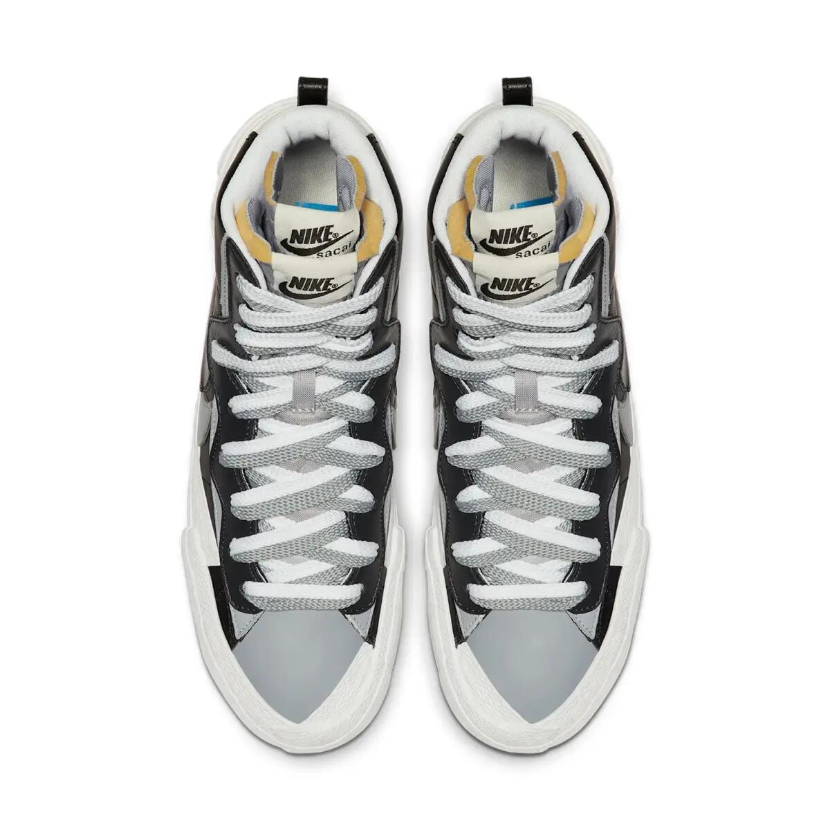 Nike Blazer High Sacai Black Grey 4/6