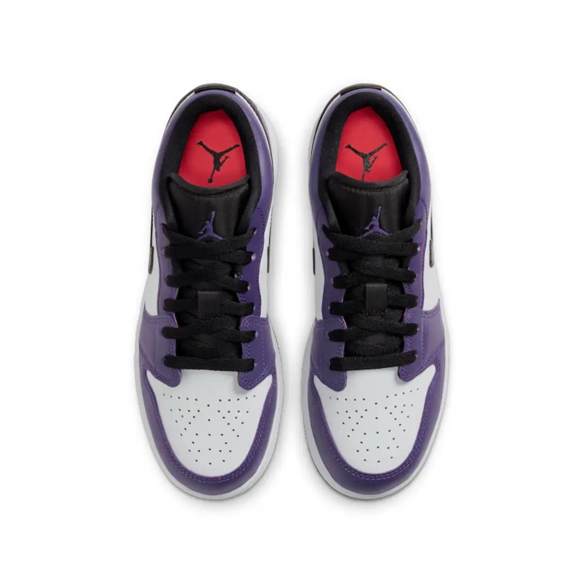 Jordan 1 Low Court Purple White (GS) 5/6