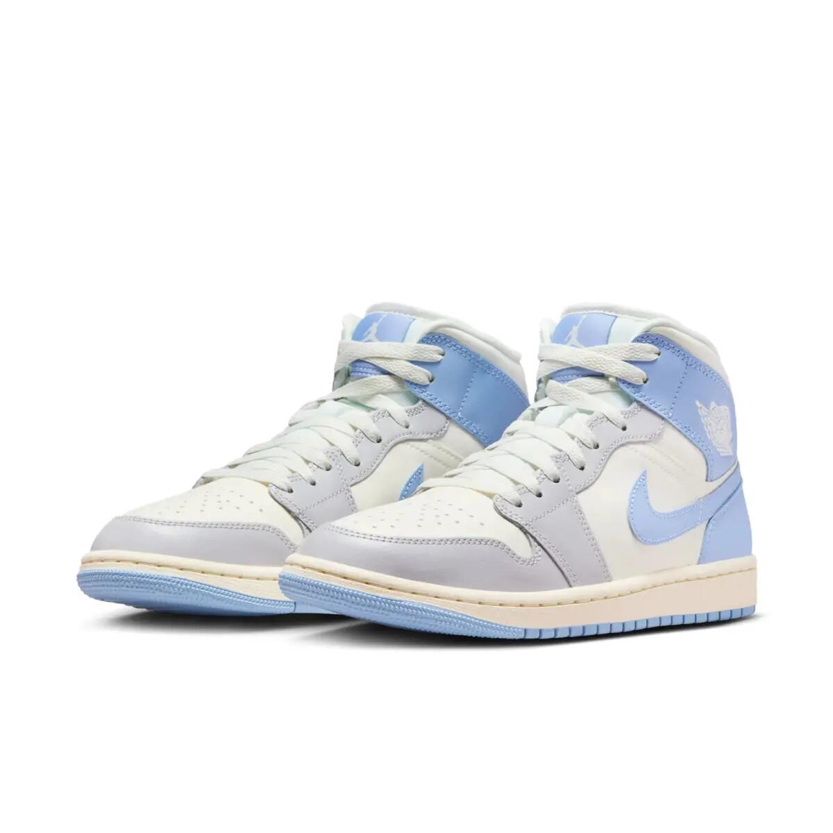 Jordan 1 Mid Psychic Blue Sail Coconut Milk (Women's) 4/6