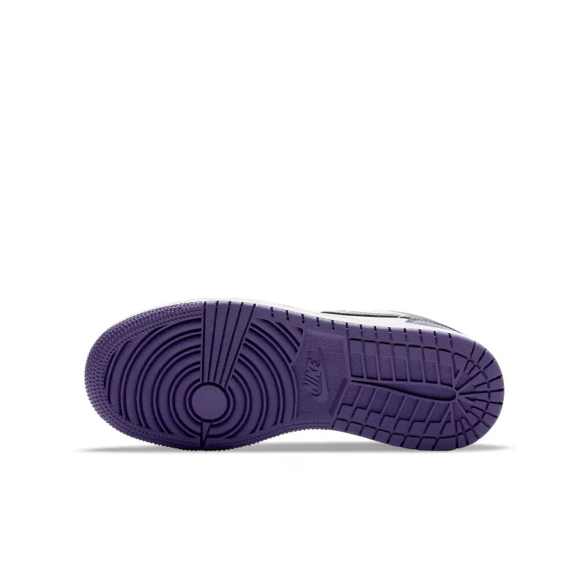Jordan 1 Low Court Purple White (GS) 3/6