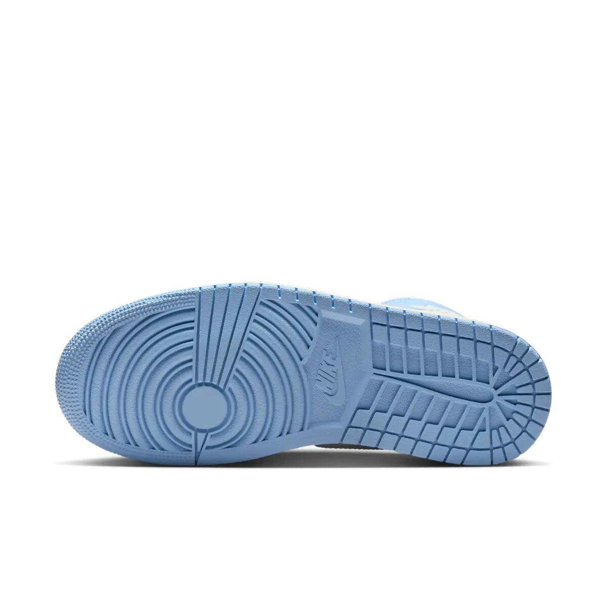 Jordan 1 Mid Psychic Blue Sail Coconut Milk (Women's) 3/6