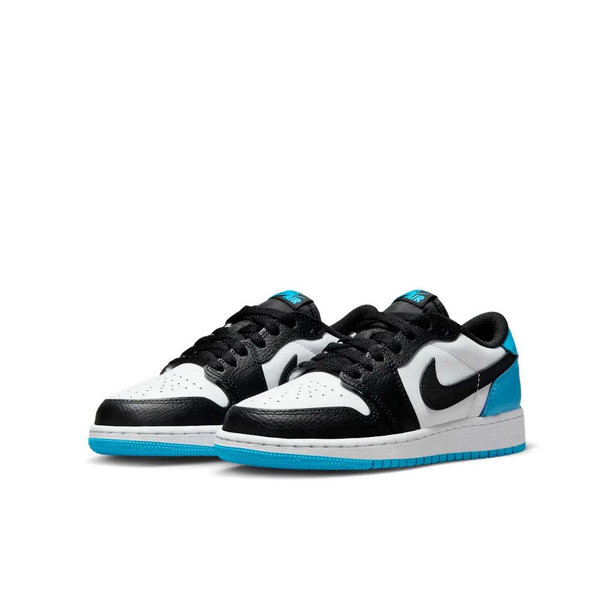 Jordan 1 Retro Low OG Black Dark Powder Blue (GS) 5/6