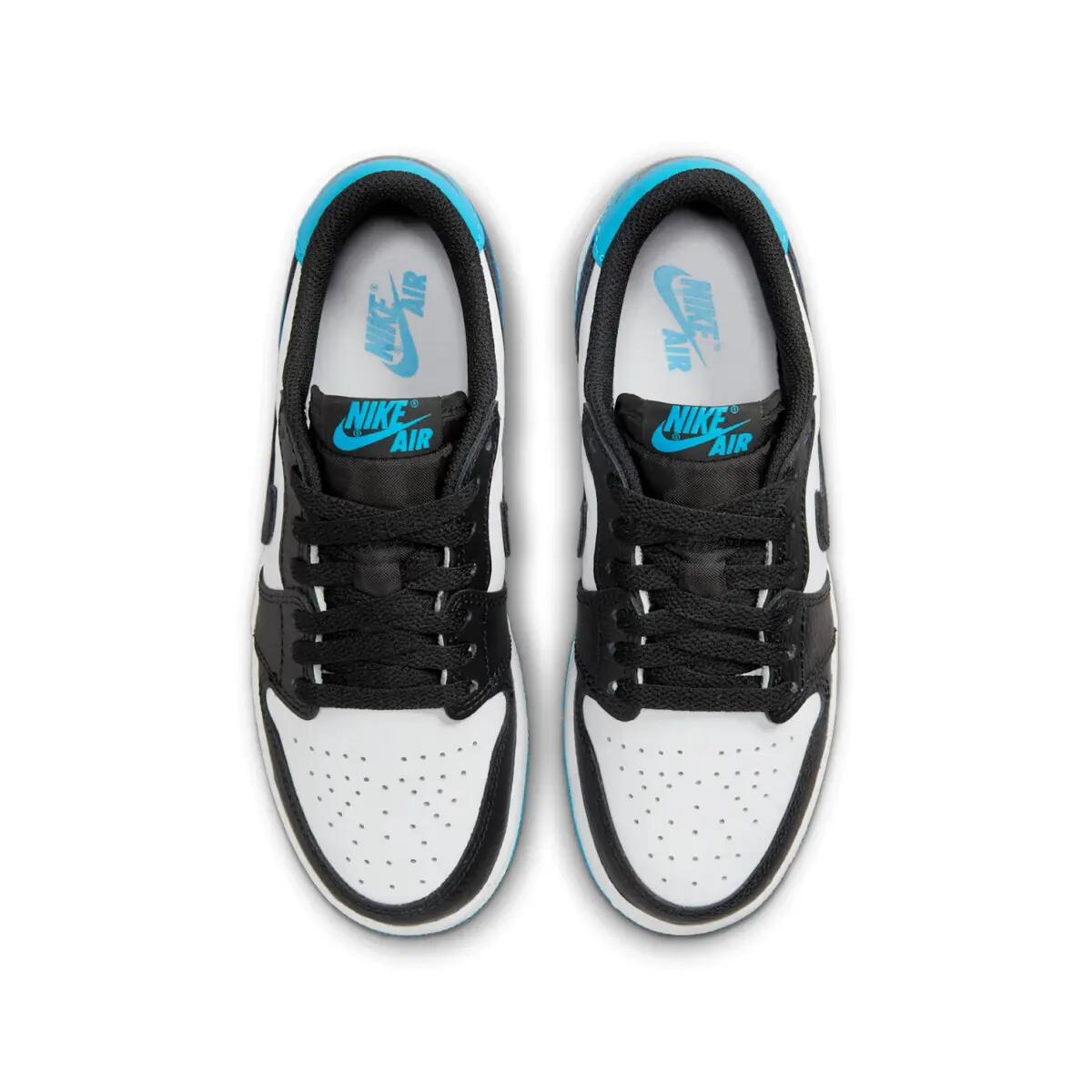 Jordan 1 Retro Low OG Black Dark Powder Blue (GS) 2/6
