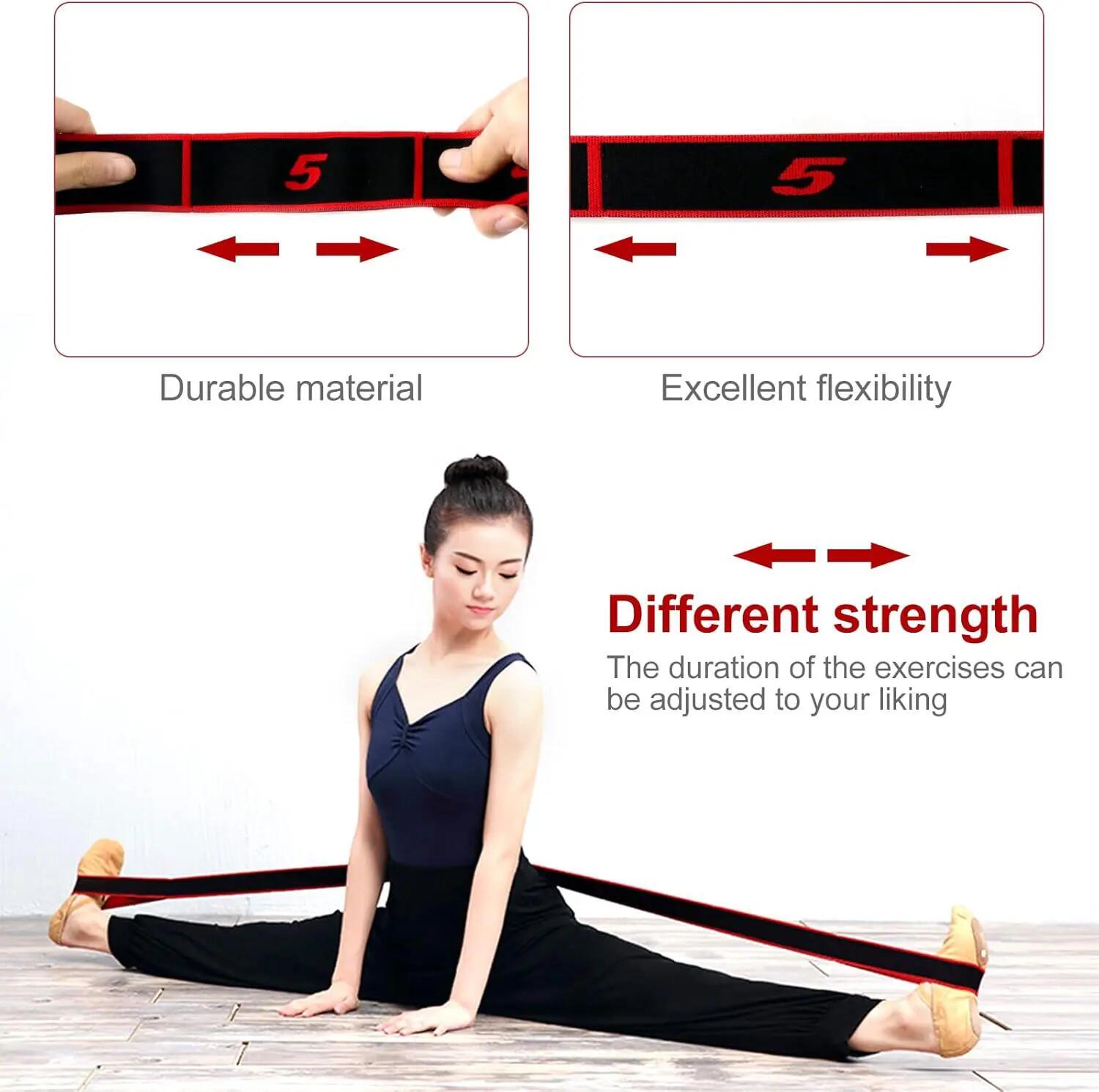 Sangle d'étirement pour le yoga, sangle flexible d'étirement, ceinture d'étireme 5/5