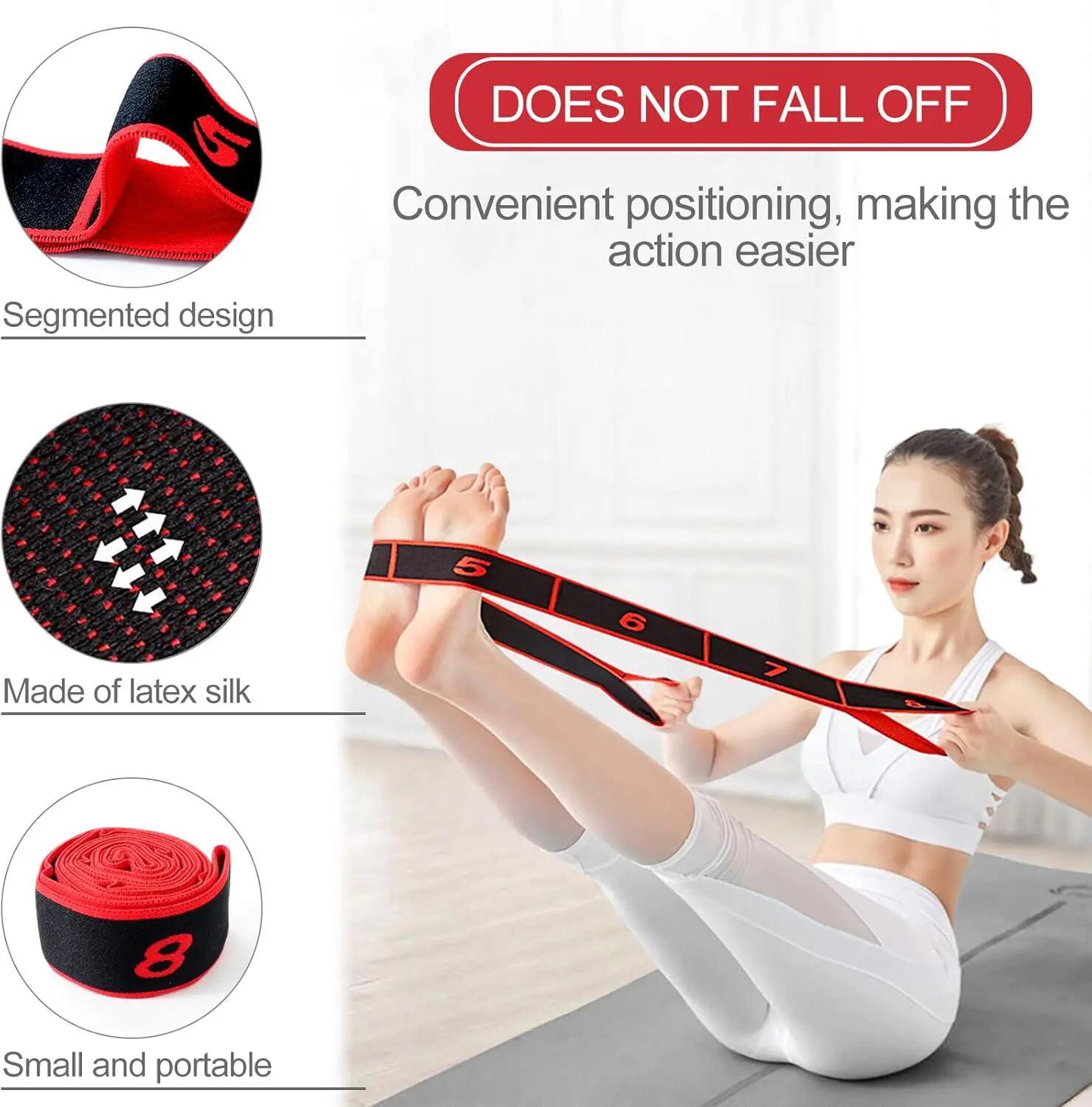 Sangle d'étirement pour le yoga, sangle flexible d'étirement, ceinture d'étireme 3/5