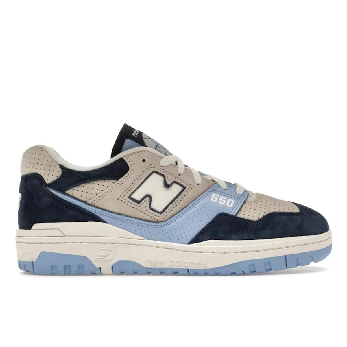 New Balance 550 Navy Electric Sky 1/5