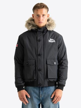 LONSDALE Herren Winterjacke mit Kapuze normale Passform FARRINGDON