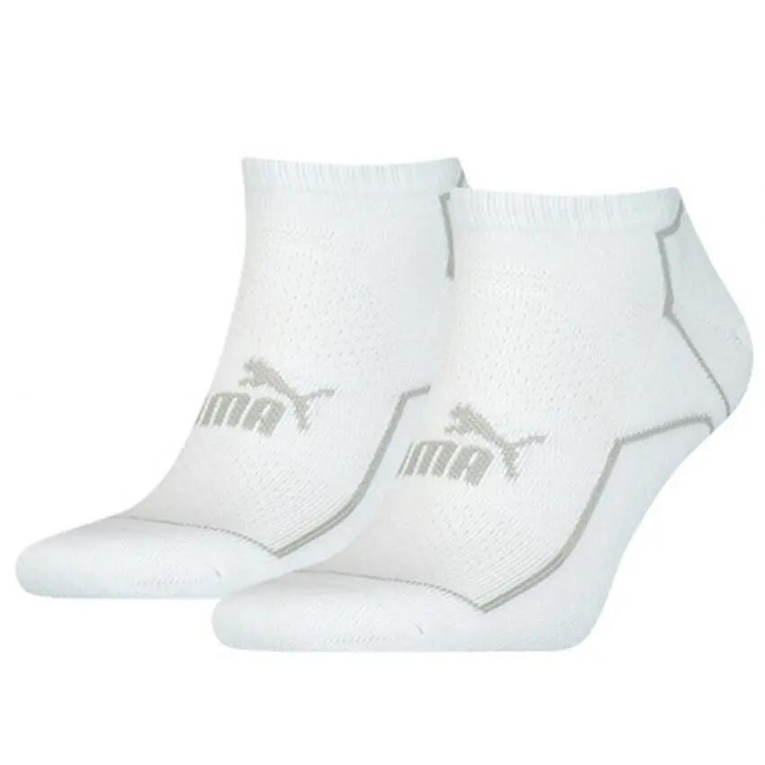 Baskets PUMA blanches, chaussettes de sport pour hommes 1/2