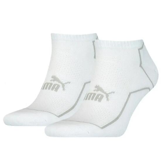 Baskets PUMA blanches, chaussettes de sport pour hommes