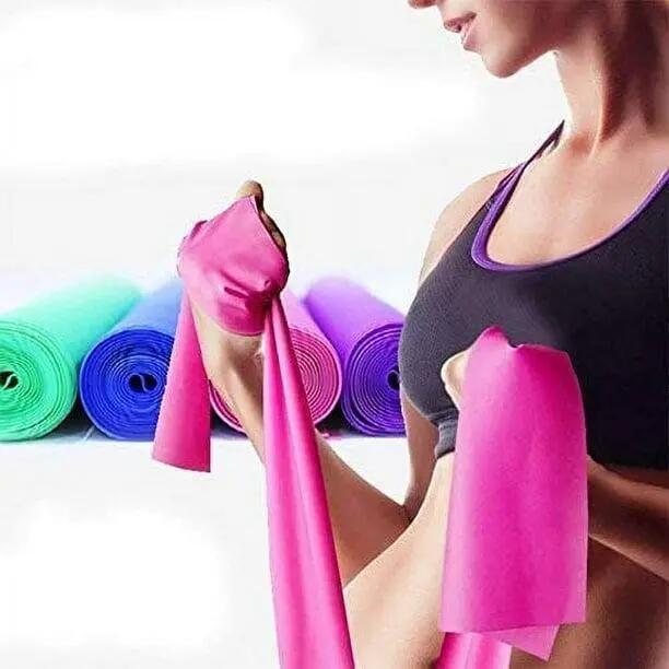 Lot de 5 bandes de résistance pour le yoga, sangles élastiques en latex pour éti 3/5