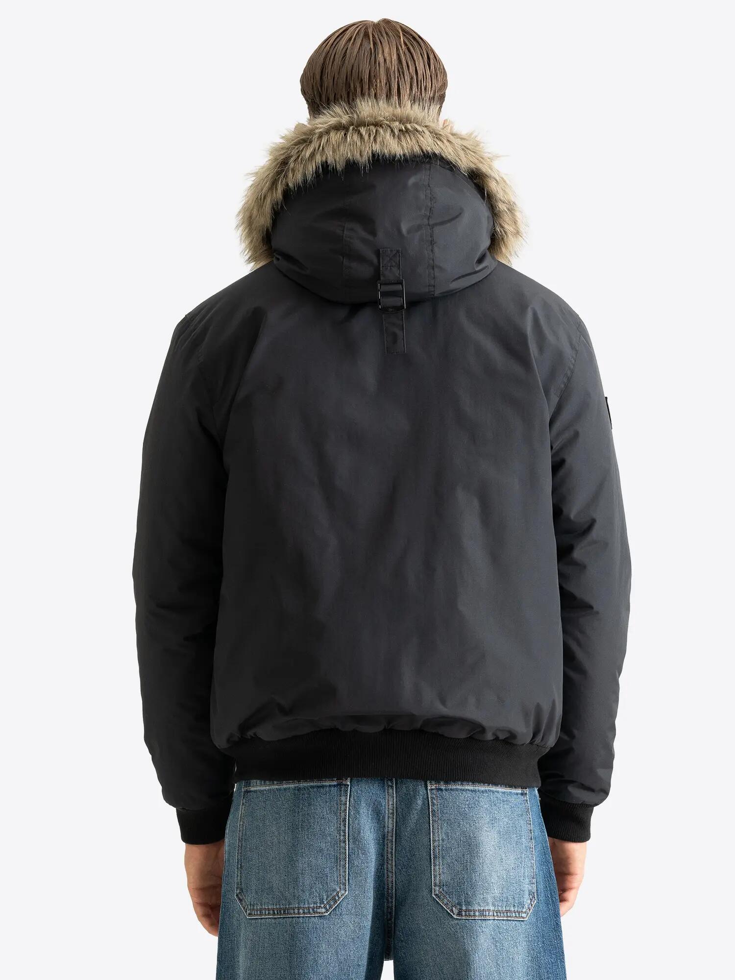 LONSDALE Herren Winterjacke mit Kapuze normale Passform FARRINGDON 5/6