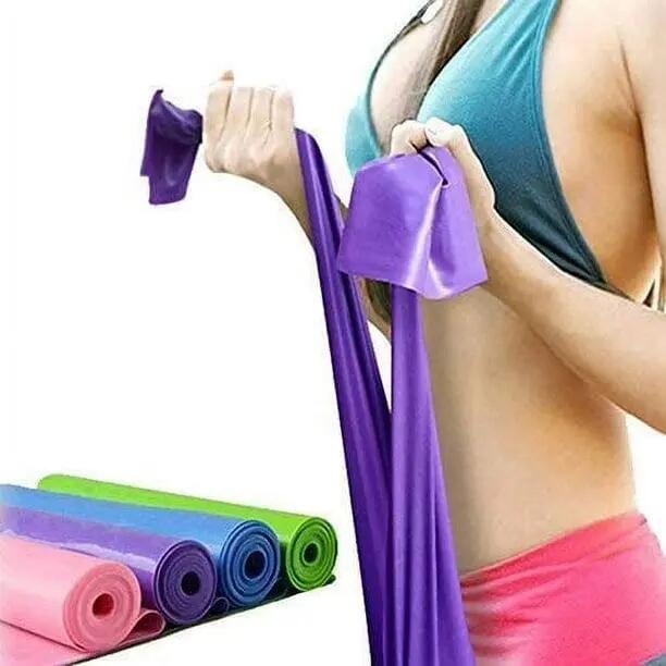 Lot de 5 bandes de résistance pour le yoga, sangles élastiques en latex pour éti 2/5