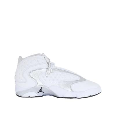 Basketbalschoenen nike air jordan og wit / metaal zilver