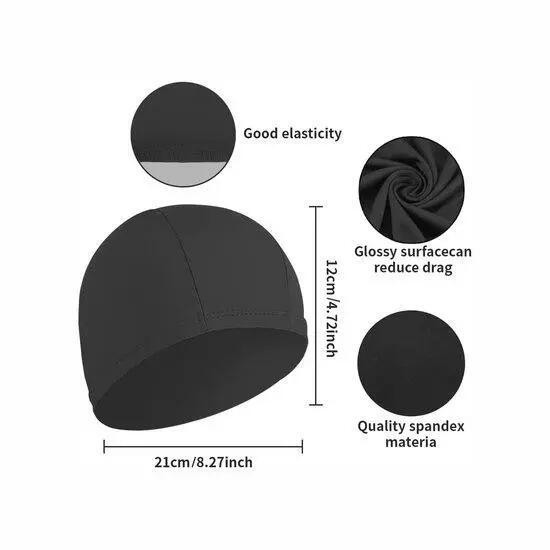 Bonnet de bain 2 pièces - Bonnet de bain haute élasticité - Bonnet de bain opaqu 3/7
