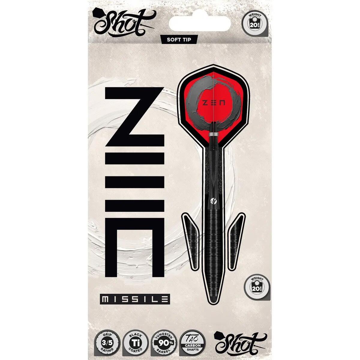 Zen Missile 90% Tungsten Softtip Dartpijlen 5/6