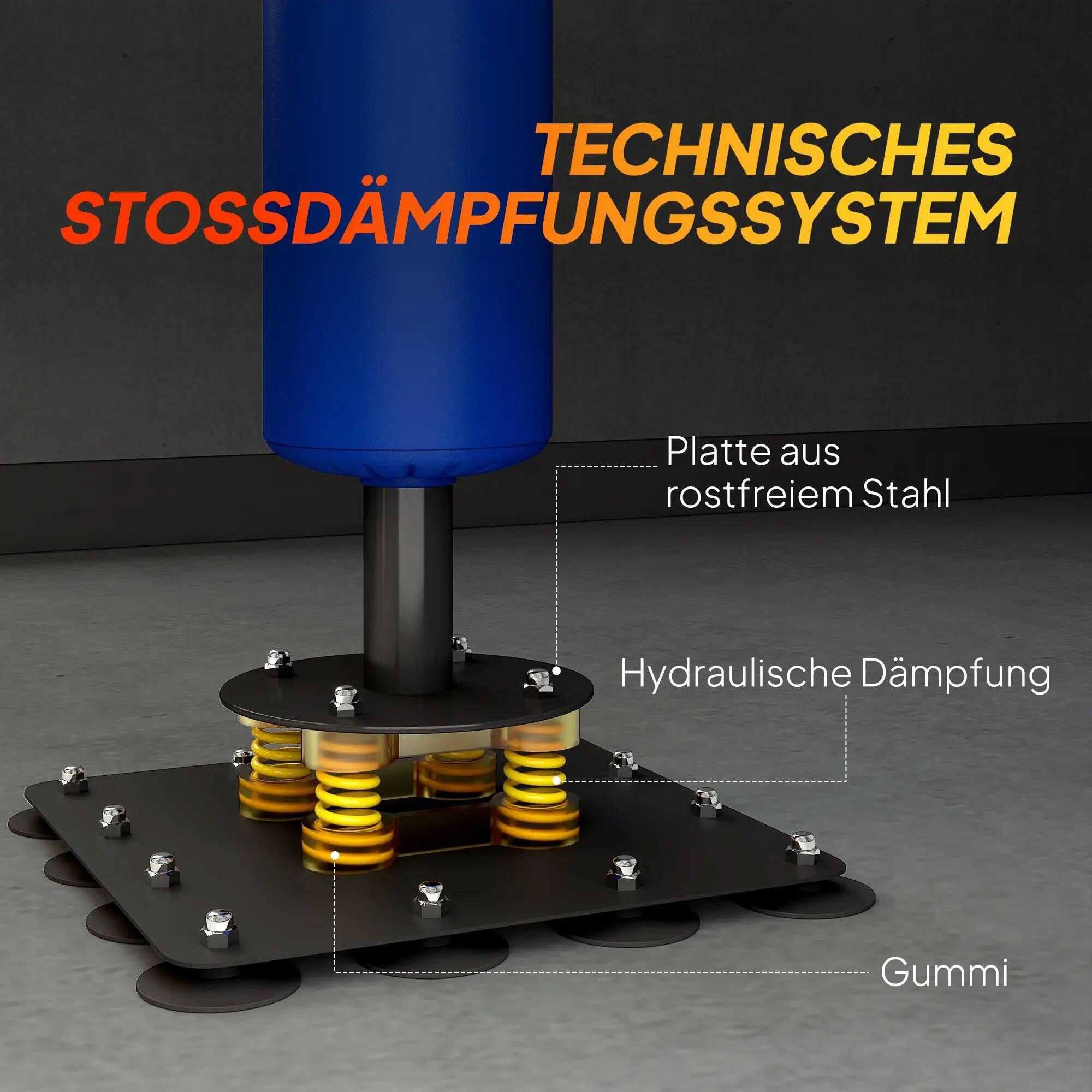 Support de boxe, deux speedballs, barre de frappe rotative, coussins de frappe, 9/9