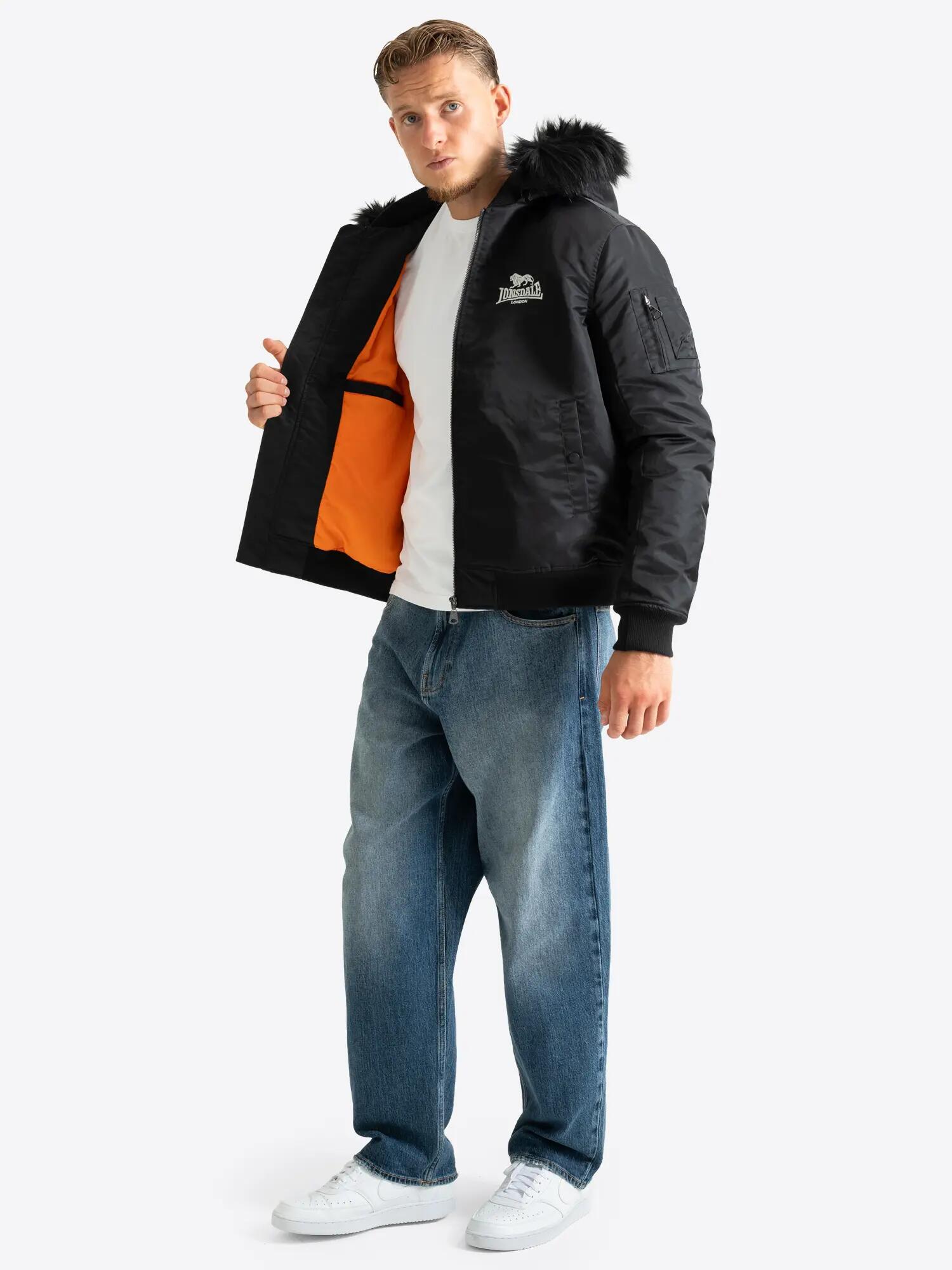 LONSDALE Herren Jacke mit Kapuze schmale Passform MORNINGTON 4/6