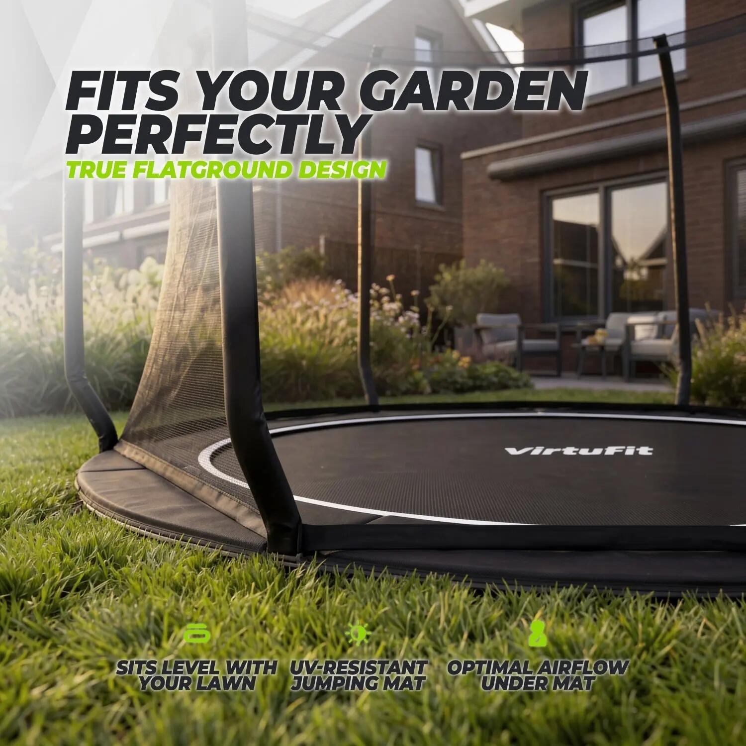 Groundlevel Trampolin - 251 cm 4/7
