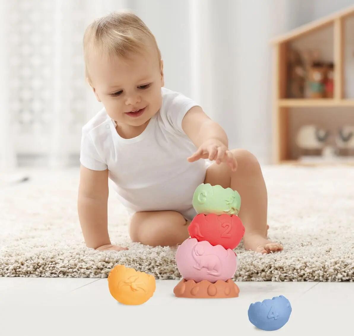 Sensoryczna piramida edukacyjna bez otworu, 6 elementów 4/6