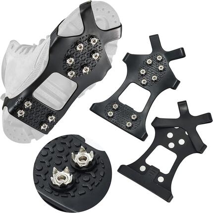 paire (2 pièces) - Crampons - Crampons à glace - Pointes antidérapantes à 10 poi