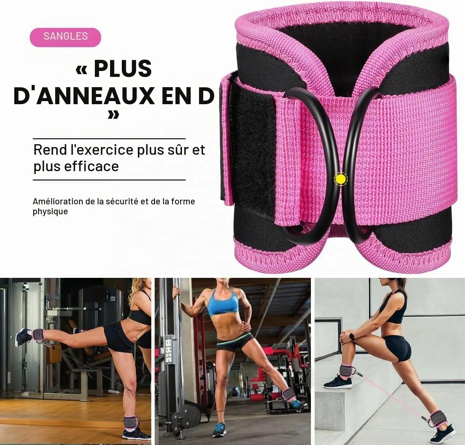 Bandes de résistance pour chevilles avec mentonnières 5/7