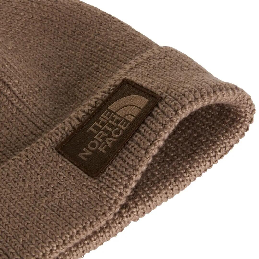 Gorro Marrón The North Face Garnet de Punto Elástico con Logotipo Suave y Resis 2/4