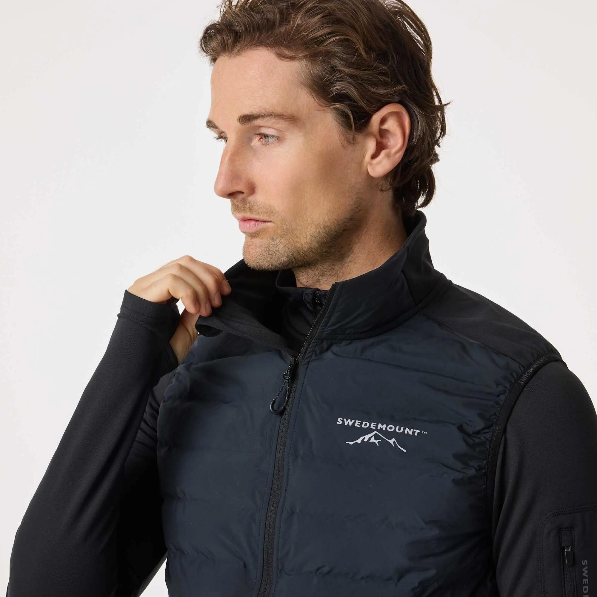 Bodywarmer Wandelen Man Thermal Winddicht 5/8