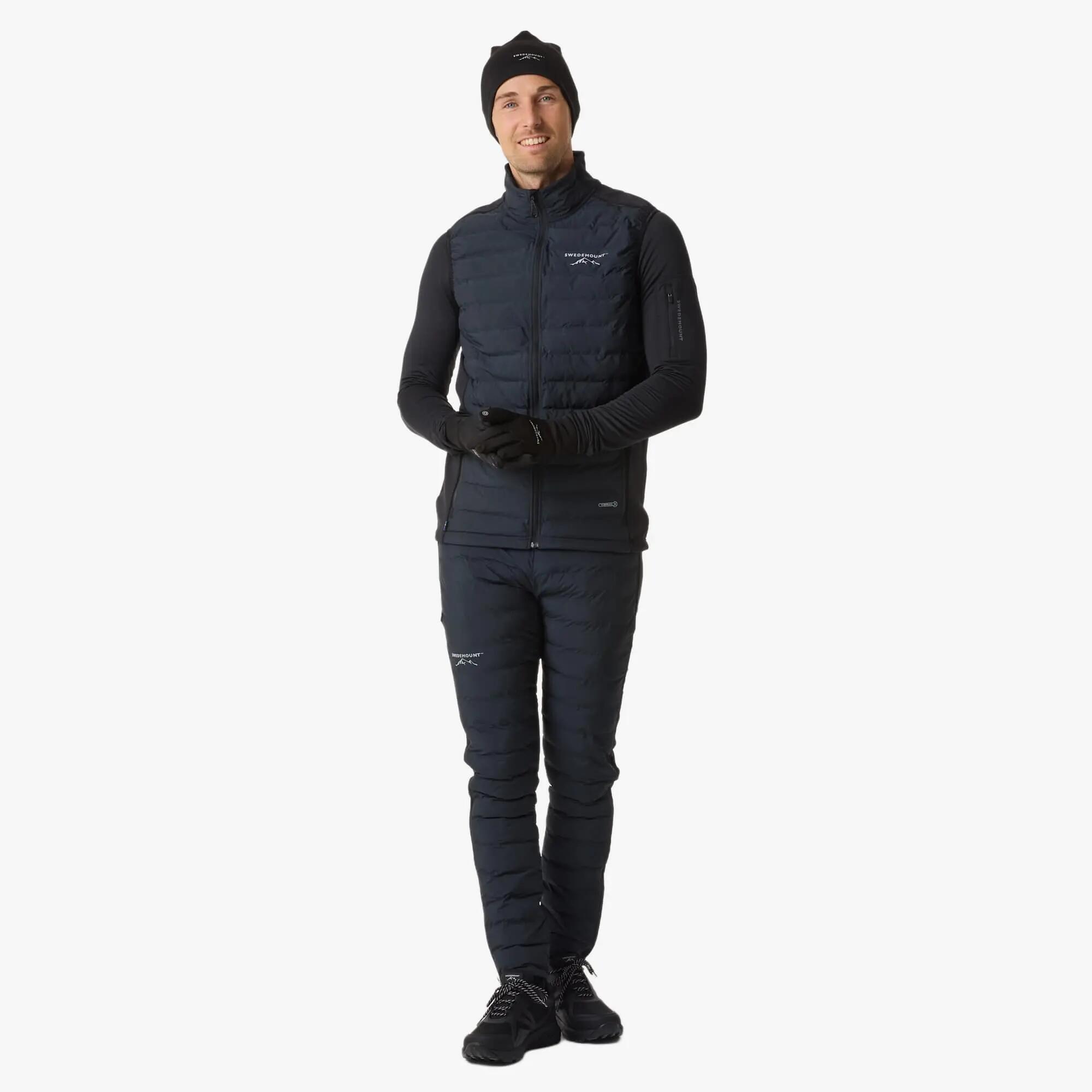 Bodywarmer Wandelen Man Thermal Winddicht 3/8