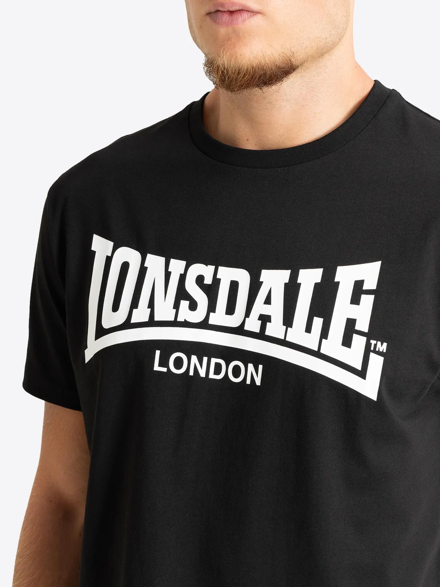 Lonsdale T-Shirt & Vest Set Neasden 117937 Black/White-XXL 7/7