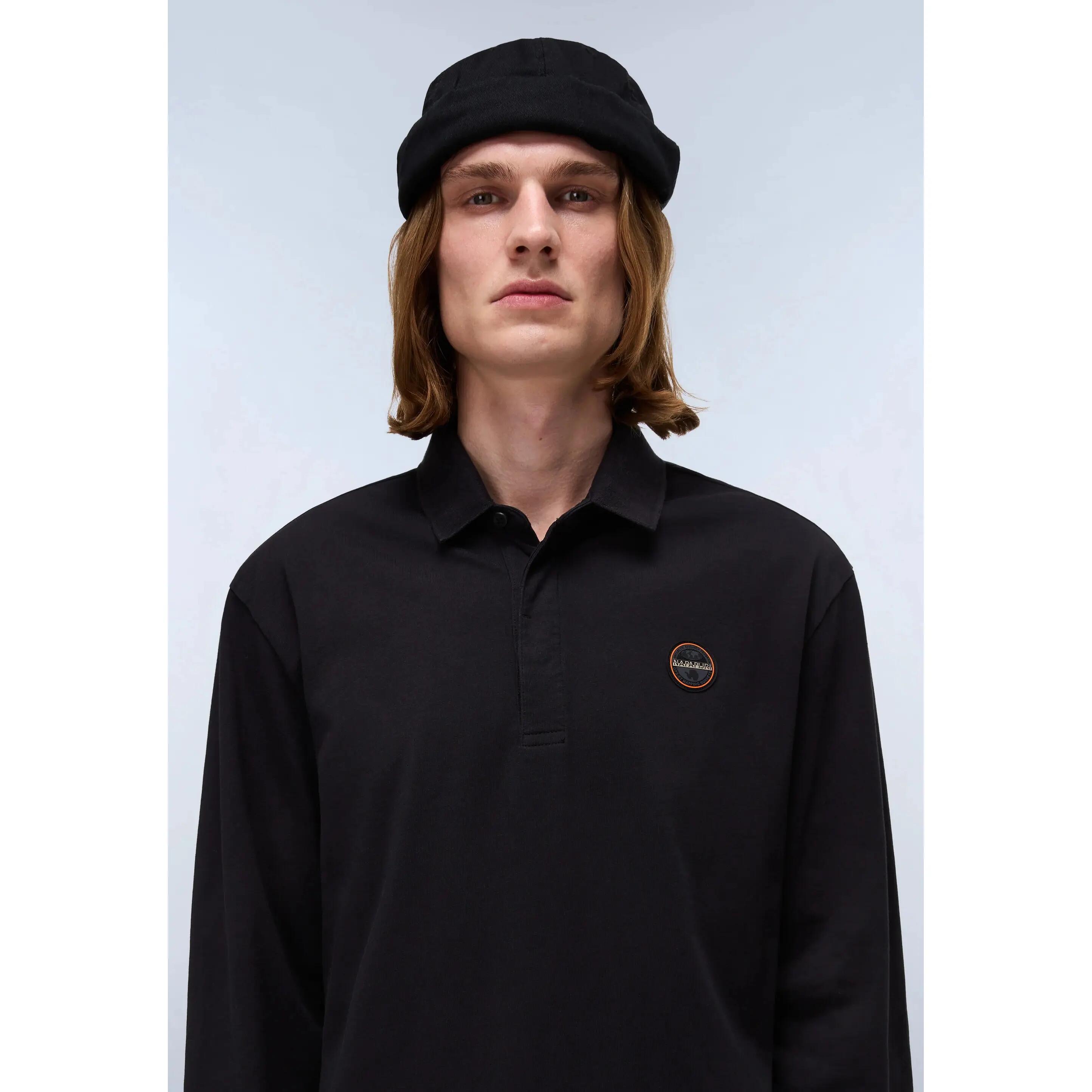 Polo manches longues Napapijri E-Badge 4/5
