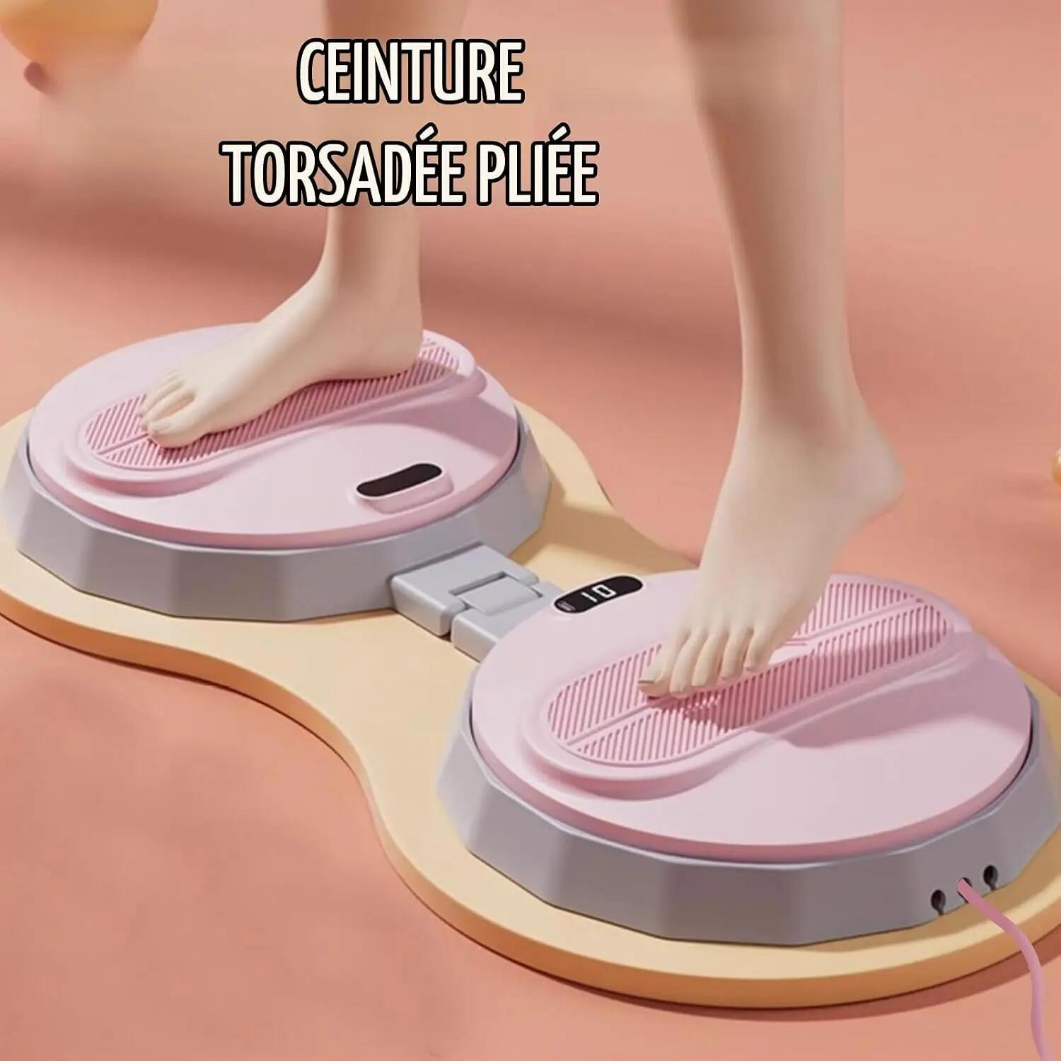 Appareil de musculation pliable avec podomètre et cordon de serrage, idéal pour 3/7