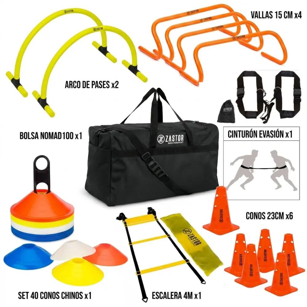 Conjunto de 7 artigos para uma sessão completa de treino. Saco incluído. 2/4