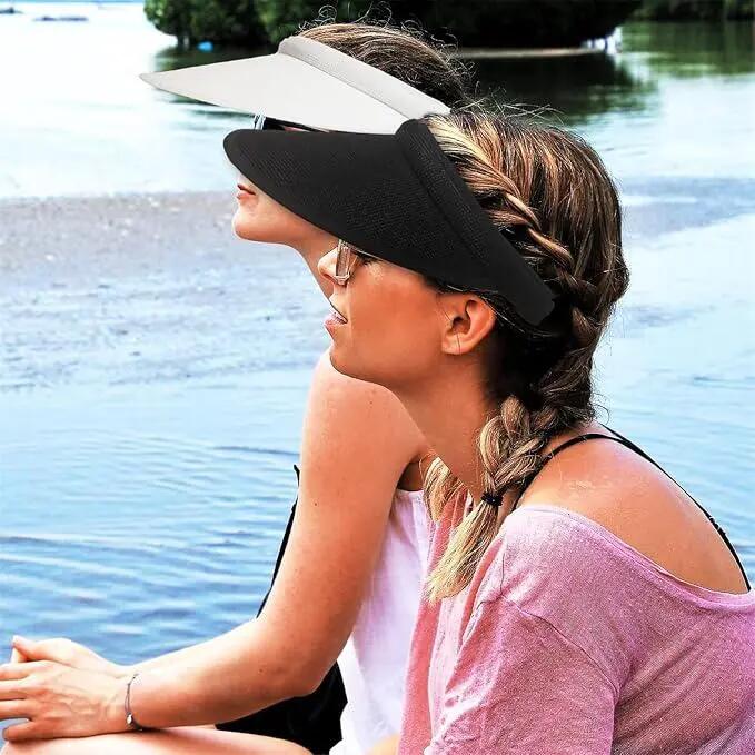 Visière solaire - Visière solaire femme - Chapeau de soleil - Chapeau de soleil 6/7