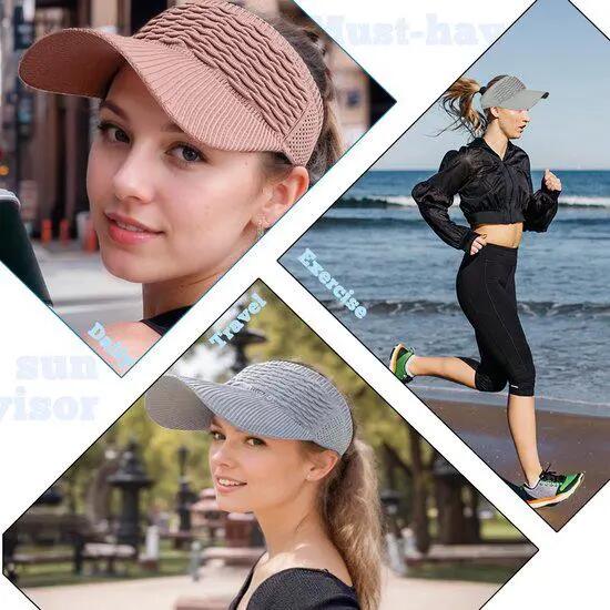 Chapeau de soleil - Large chapeau de soleil avec protection UV - Chapeau de sole 4/6