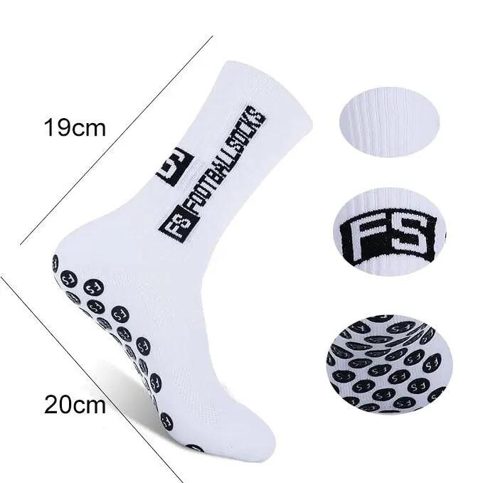 Lot de 4 paires de chaussettes de football - Chaussettes antidérapantes - Chauss 2/6