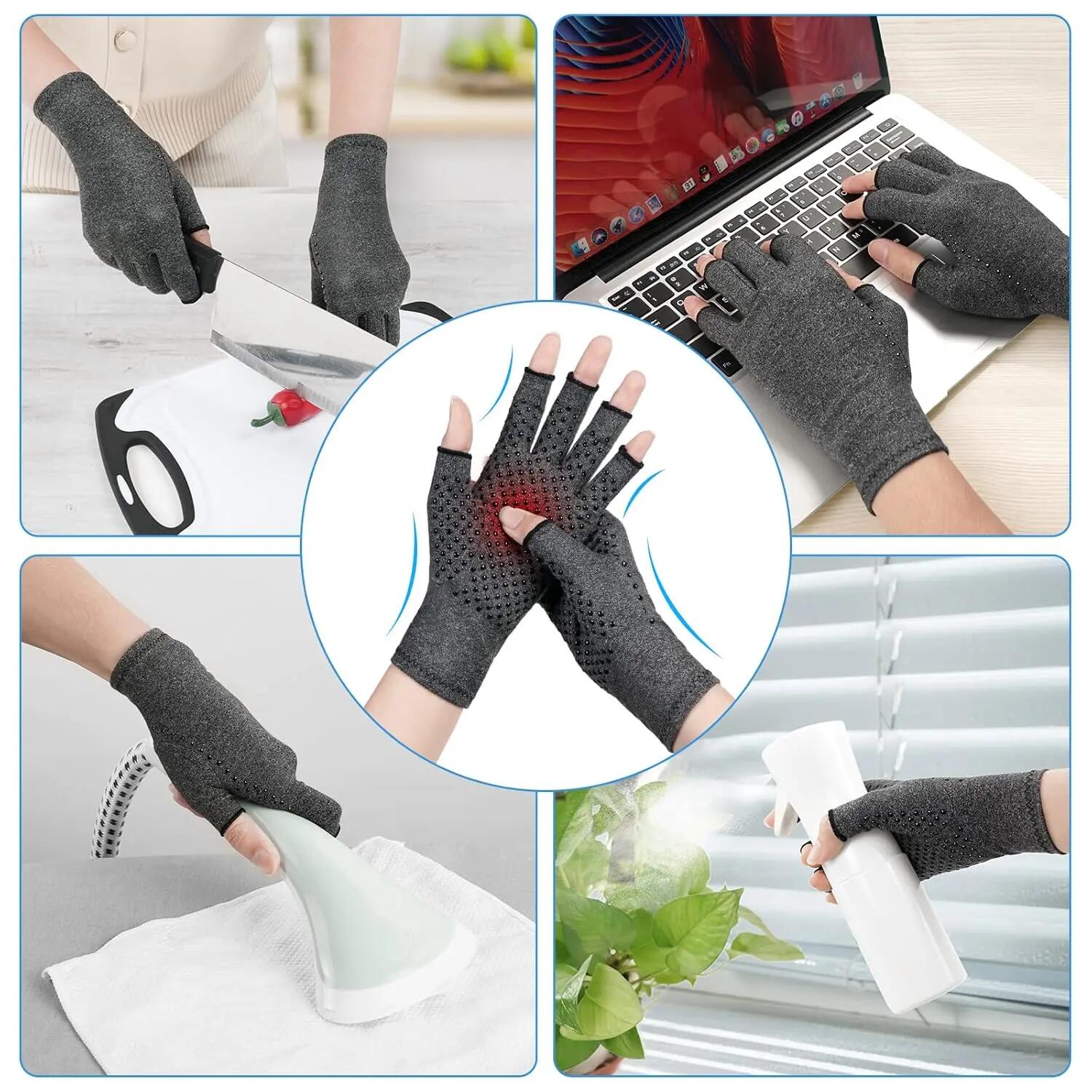 Gants de compression pour l'arthrite, 1 paire. Réchauffent les articulations des 6/6